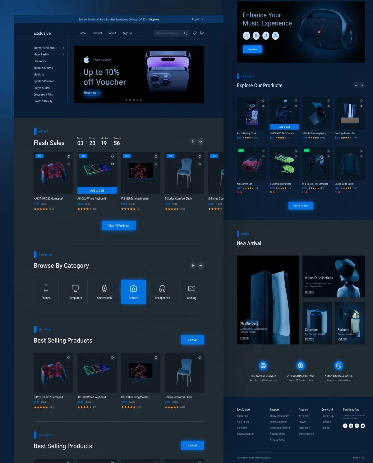 Catalogue facile à gérer — Un espace d'administration rassemble produits, déclinaisons, stocks et catégories. L'import depuis un fichier Excel et les comptes utilisateurs sont configurés selon vos besoins.