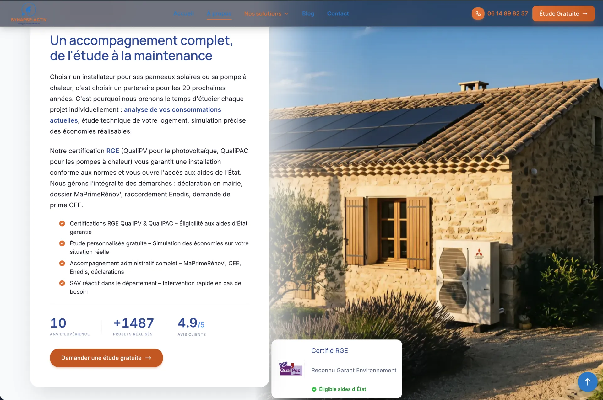 Page solutions energetiques Synapse Activ
